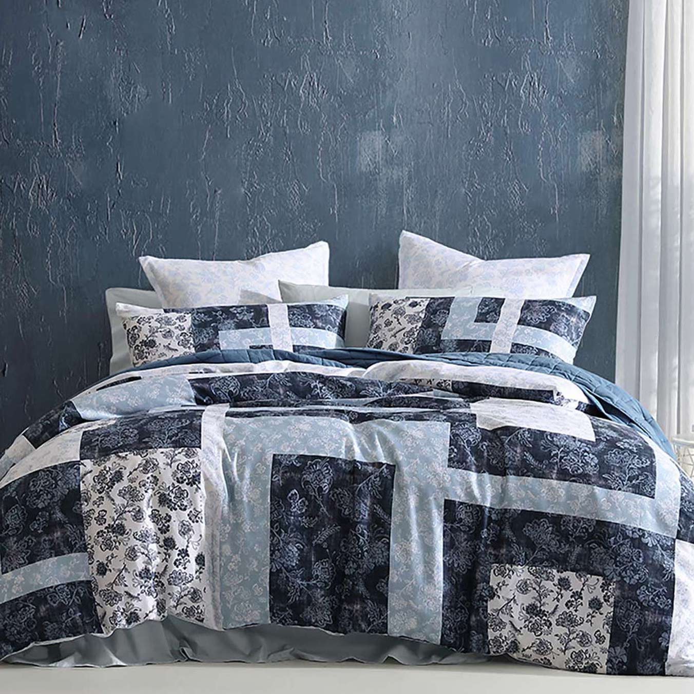 Kai Blue Quilt Cover Set