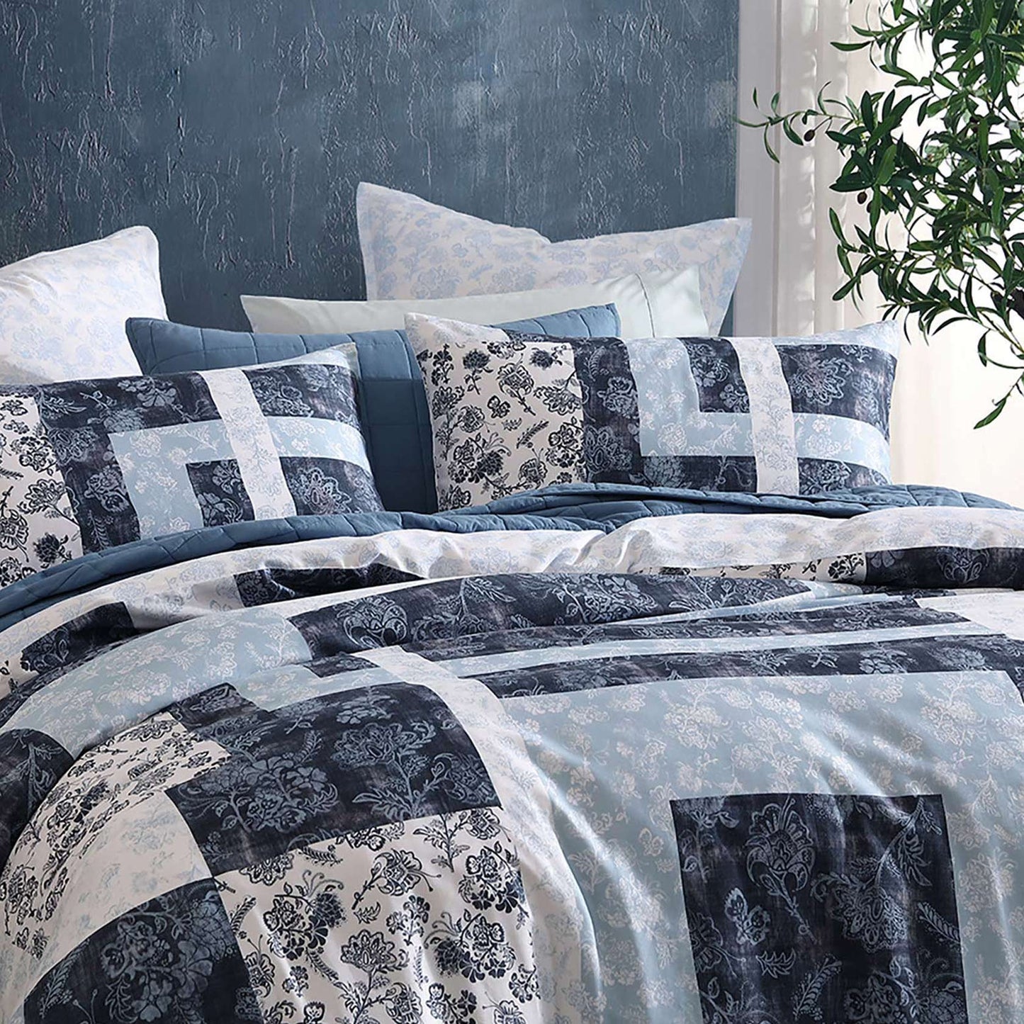 Kai Blue Quilt Cover Set