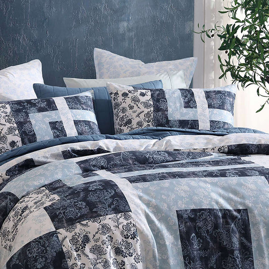 Kai Blue Quilt Cover Set